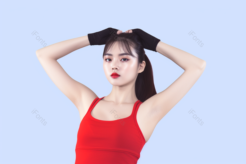 正在做拉伸运动的健身女性模特实拍照片,高清,摄影图,摄影图片,图片大全,摄影图免费下载